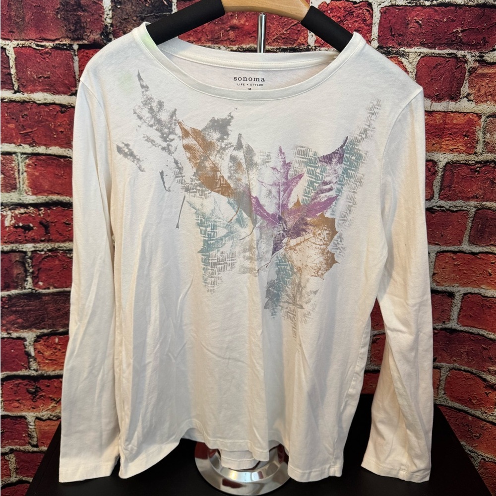 Preowned Sonoma Women's Long Sleeve Tee Size M Item #PHK6447